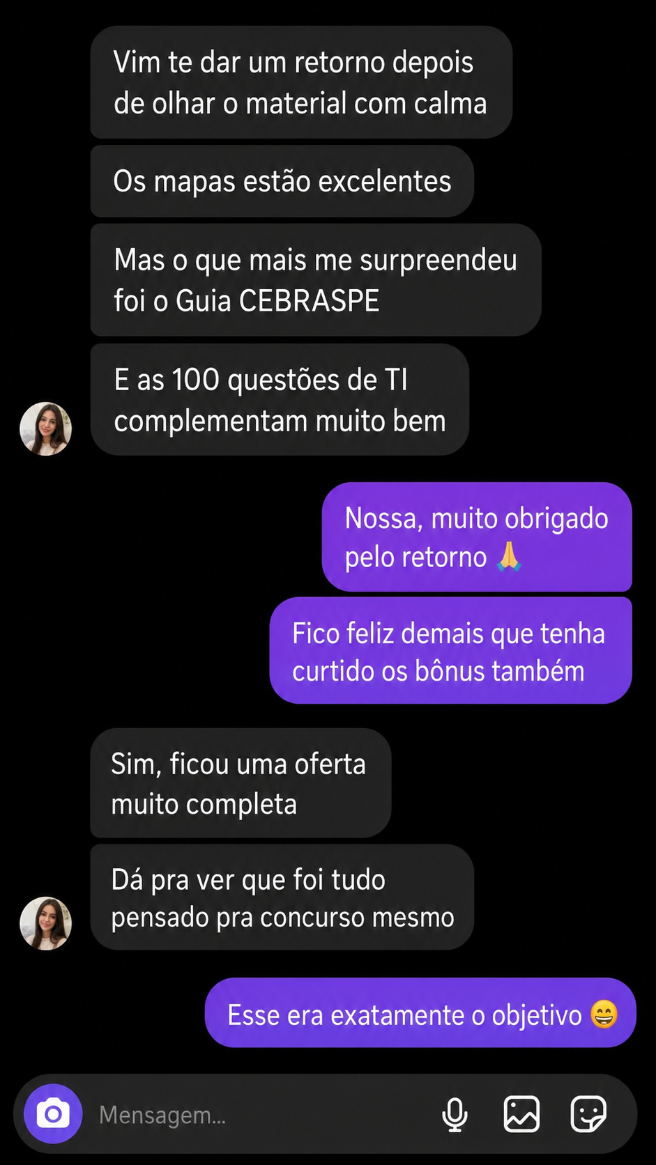 Depoimento 4 de aluno do TI em Mapas